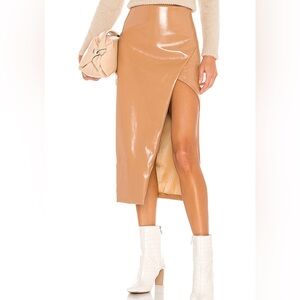 Leather Midi Skirt REVOLVE NBD
